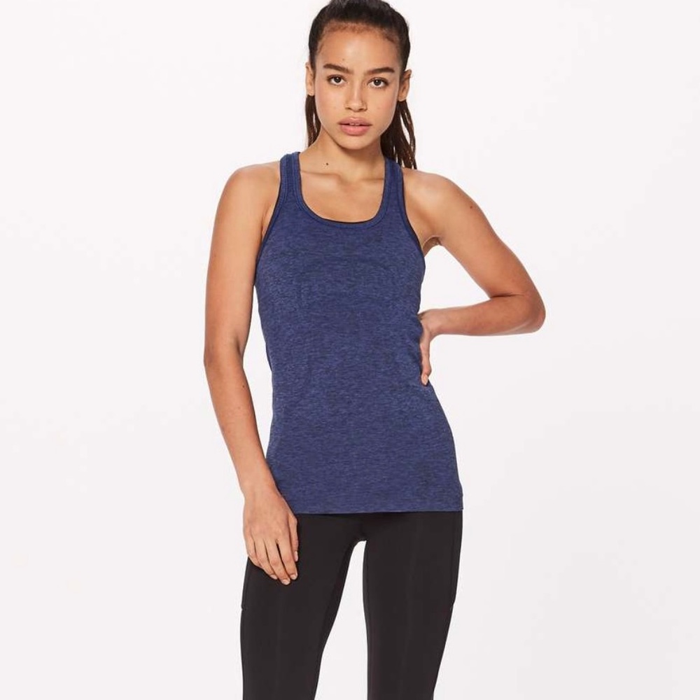 NAVY BLUE LULULEMON swiftly tech racerback tank top